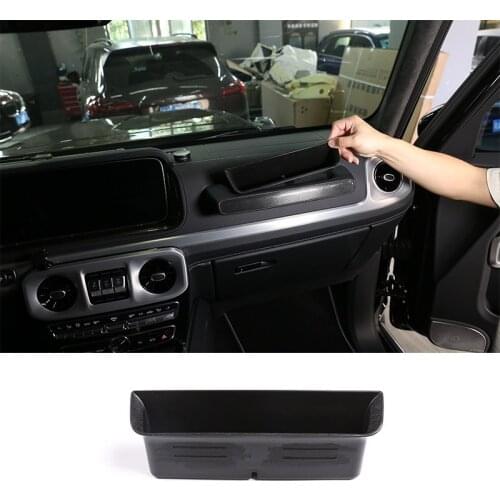 For Mercedes Benz G Class W463 G350 G400 G500 G500 G55 G63 G65 G800 2004-2019 Deputy Driver Handle Storage Box Car Accessories