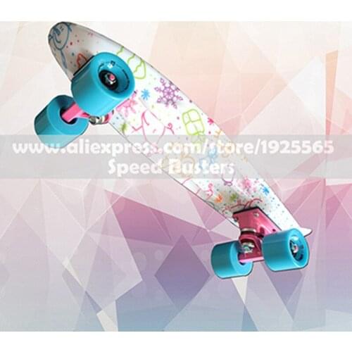 Peny Board Fish board Printed mini cruiser skateboard complete decks long board childrens scooter skate four-wheel skates PN21