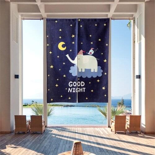 Door Curtains Japan Style Curtains For Living Room Kitchen Cafe Decorative Short Curtains Half Open Door Valance + Tension Rod