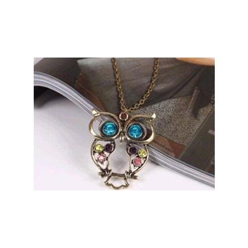 Iutopian Vintage Owl Pendant Necklace Sweater Chain --Owl Jewelry #YB047