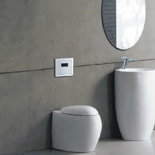 Sensor Urinal Brass Touchless Hygienic Water Saving Electronic Flusher Urine Hotel Automatic Inductive Toilet Flush Valve 8304