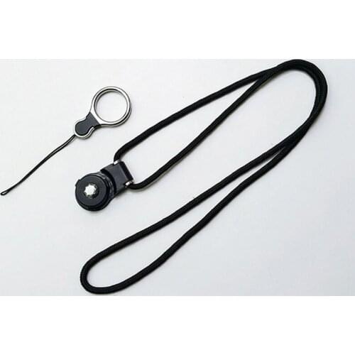 100 pcs/Lot Hot Selling Wholesale Nylon Braided Lanyard Hang Rope for Mobile Phone Case Finger Ring Holder Customized Neck Strap