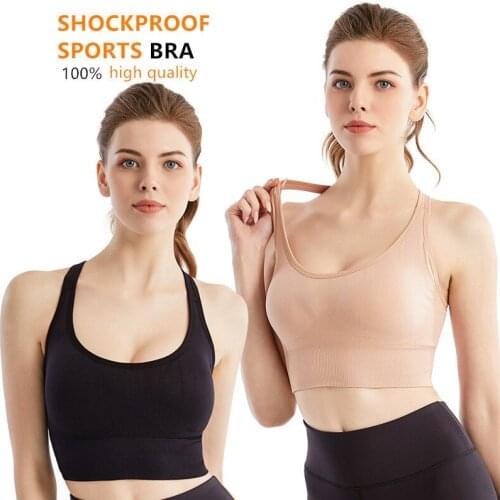 Hot Women Push Up Adjustable Sports Bras Vest Underwear Shockproof Breathable Gym Fitness Athletic Run Oversize Yoga Sport Tops