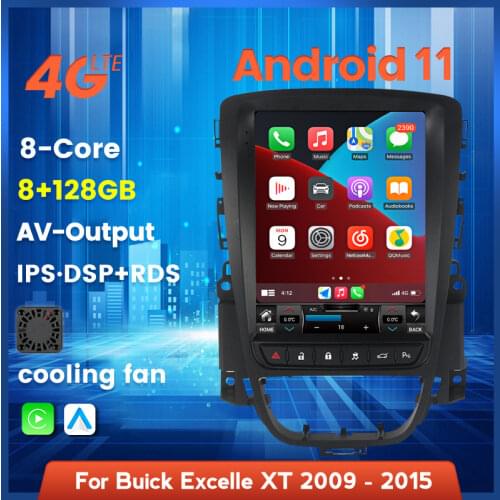 MEKEDE 128G Android11 Car Multimedia Radio Player For Buick Excelle 2 2009 - 2015 For Opel Astra J 2009 - 2017 Tesla Screen 4G