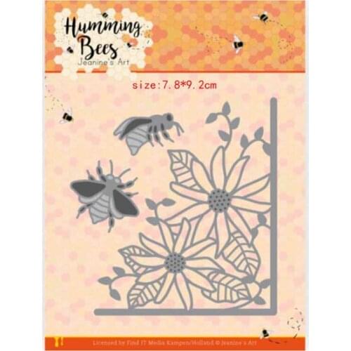 Sirius Bee picking flower Metal cutting dies cut die mold card Scrapbook paper craft knife mould blade punch stencils new die