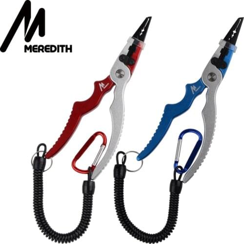 MEREDITH Fishing Pliers Multifunction Aluminum Alloy Hook Recover Line Cutter Lure Fishing Accessories Multi-function Pliers