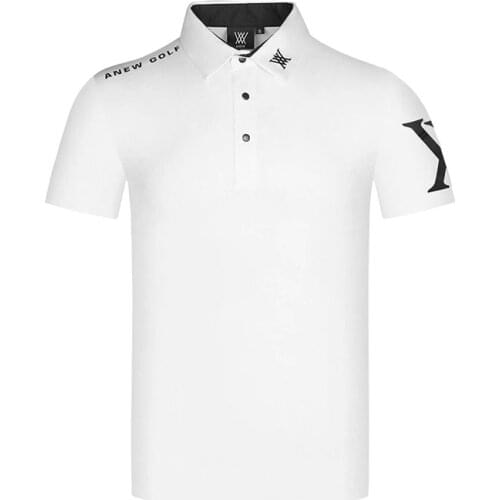 Summer New Mens Golf Short-Sleeved T-Shirt Quick-Drying Breathable Fashion Sports Leisure Tops Golf Apparel Free Shipping