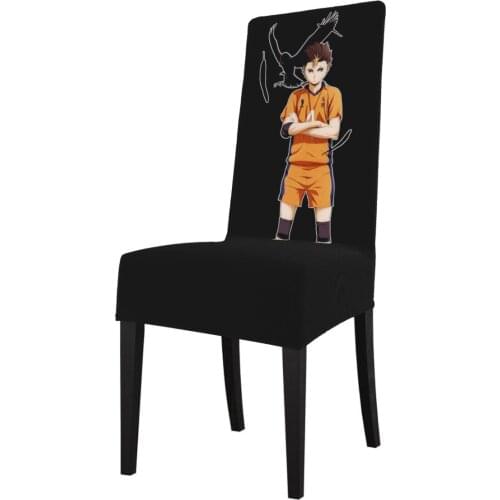Dining Chair Cover Spandex Elastic Haikyuu Modern Slipcovers Furniture Cover Kitchen Wedding housse de chaise
