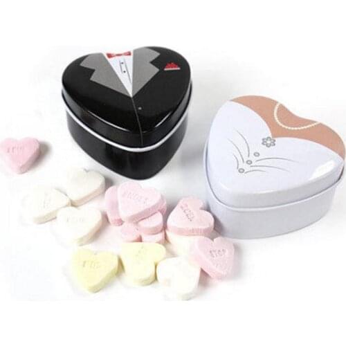 Bride groom Mint tin wedding favor box 500PCS/LOT free shipping dressed to the nines wedding candy box