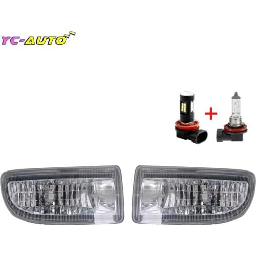 Front Bumper Fog Light Headlight Fog Lights Fog Bumper Foglights For Toyota Land Cruiser 100 LC100 1998-2007 LED Driving Lamp