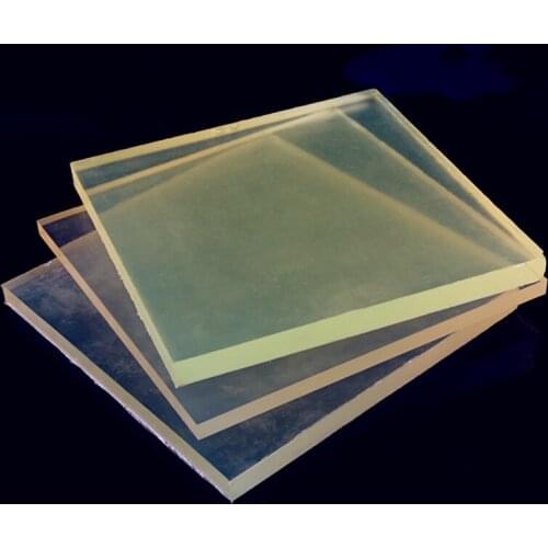 1PCS New Polyurethane Square Sheet PU Board Elastic Tendon Rubber Plate Oil-resistant Damping Thickness 1-15mm