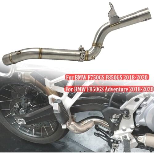 Full set Slip on Escape Decat Catalyst Delete Pipe Exhaust Link Pipe For BMW F750GS F850GS Adventure 2018 2019 2020 F850 GS ADV