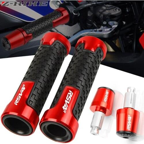 22MM Motorcycle Handlebar Knobs Hand Grips Handle Bar End Cap Cover FOR APRILIA RSV4R RSV 4R RSV4RR RSV4 FACTORY 2009-2019 2018