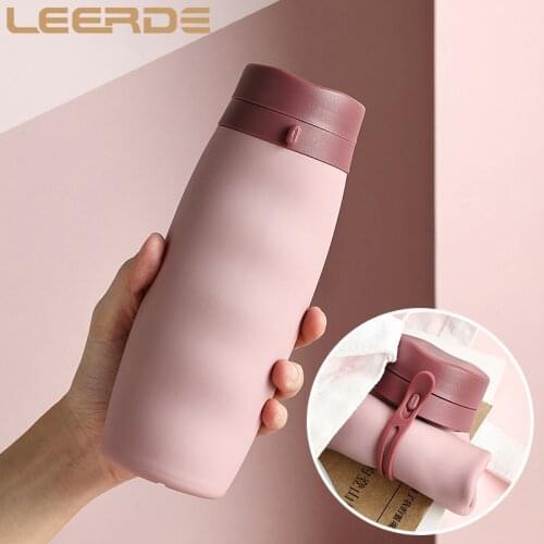 Outdoor Supplies 600ML Folding Silicone Cup Collapsible Water Bottle Climbing Cycling Camping Sport Travel Portable Water Bottle