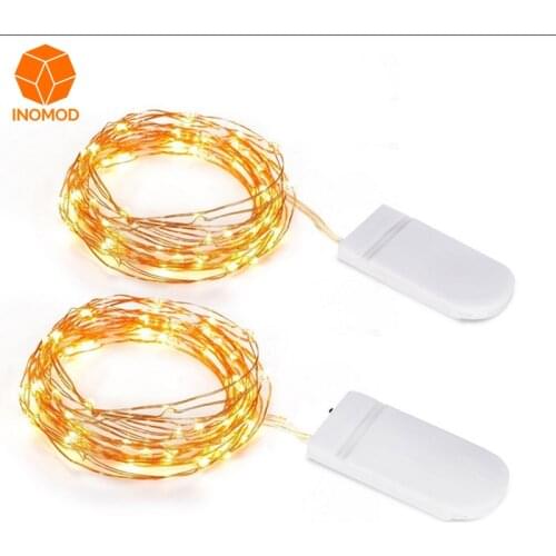 6 / 10 Led Copper Wire Lamp String 2m 3m 5m Fairy Tale Christmas Tree Bouquet Birthday Party Holiday Decorative Lamp