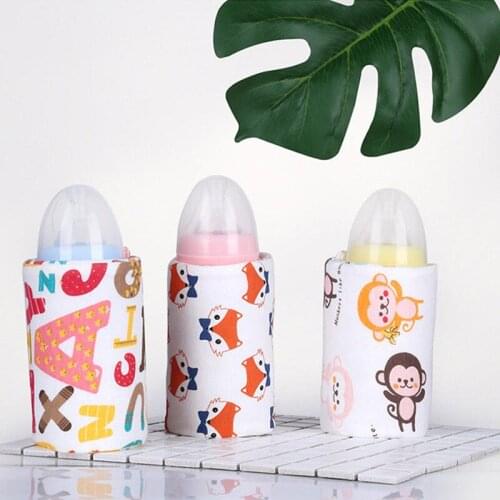 Baby Milk Warmer Bottle Keep Warm Outdoor Thermostatic Infant Feeding Bottle USB Heated Cover Insulation Bags Food Heater