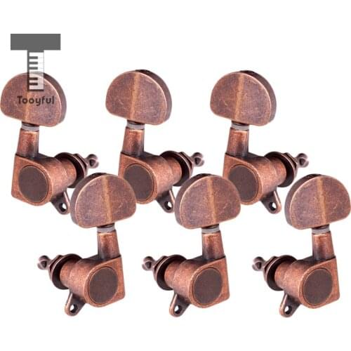 Tooyful 3R3L Enclosed Guitar String Tuning Pegs Keys Tuners Machine Heads