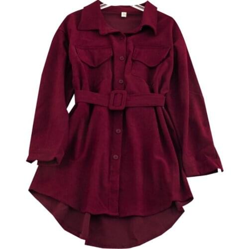 ZHUISHU Women's Corduroy Shirts