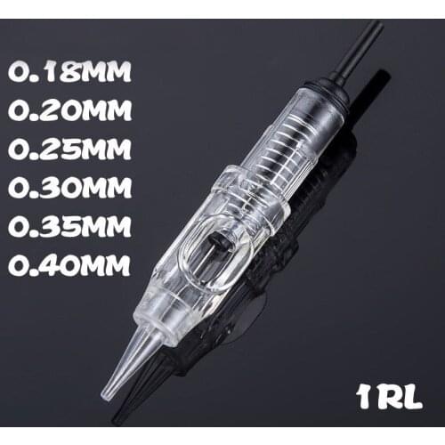 0.18 MM 0.35 Disposable 50pcs Permanent Makeup RL Eyebrow Tattoo Cartridges Needle For Microblading PMU Machine