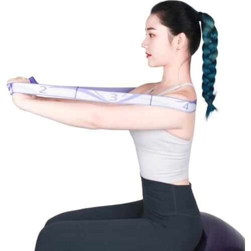 1PC Yoga Resistance Band Anti-slip Elastic Stretch Strap Belts Fitness Leg Stretching Fitness Training Sports Tools