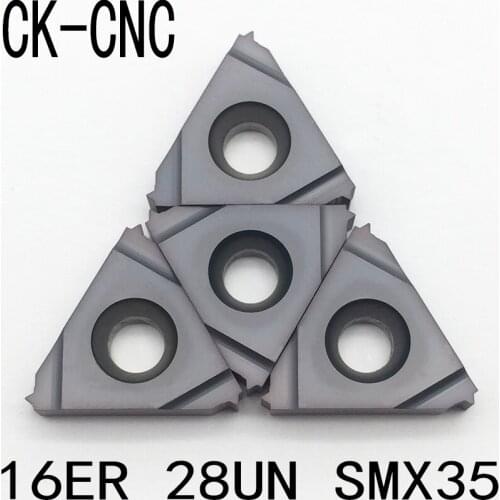 10pcs 16ER 28UN SMX35 Threaded Inserts Indexable Tungsten Carbide Threading Lathe Inserts for Threaded Lathe Holder blade tools