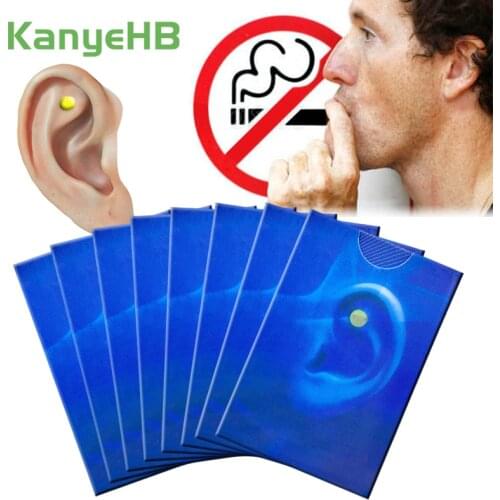 16pcs Magnet Auricular Quit Smoking Acupressure Patch Stop Smoking Anti Smoke Not Cigarettes Smokeless Smoker Health TherapyA385