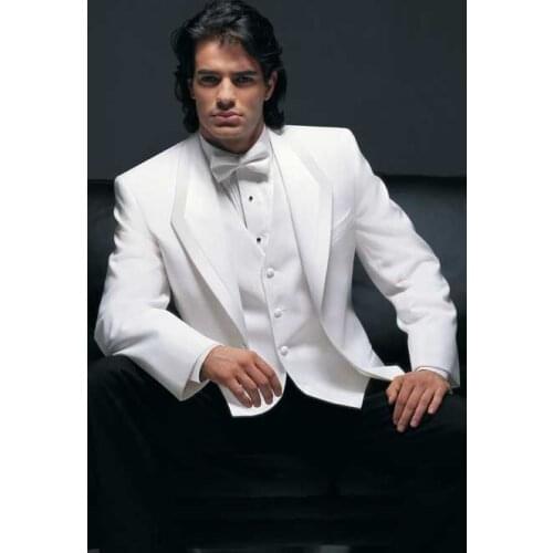 2017 Latest Coat Pant Design Italian White Men Suit Slim Fit 3 Piece Tuxedo Custom Style Suits Groom Prom Blazer Terno Masculino