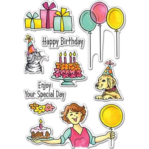 2020 Hot Birthday Gift New 4x6inch Transparent Silicone Clear Stamp For Scrapbooking DIY Craft Decoration Soft Stamp Photo Album