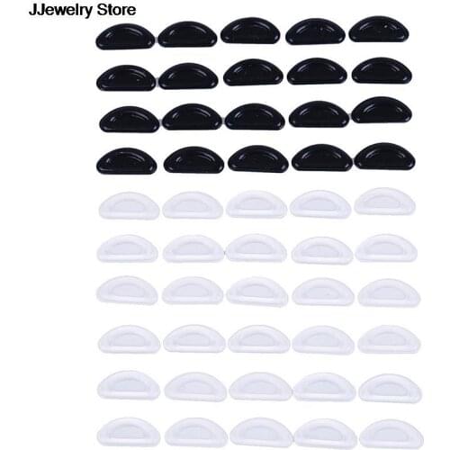 5 Pairs Adhesive Nose Pads Anti-slip Silicone EyeglAass Pads For Glasses 2 colors