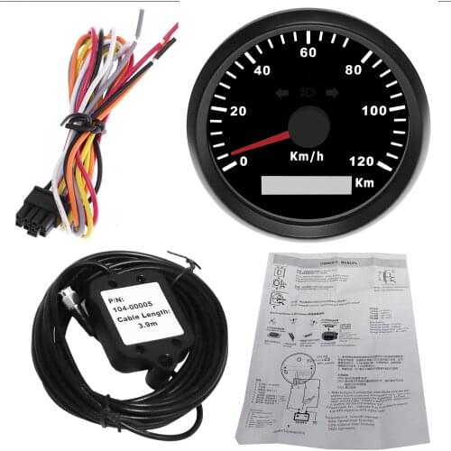 85Mm GPS Car Speedometer 120km/h Waterproof Digital Boat Speed Gauges 200KM/H waterproof IP67