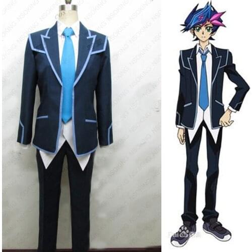 Anime Yu-Gi-Oh! VRAINS Yusaku Fujiki Cosplay Costume Tailor Made