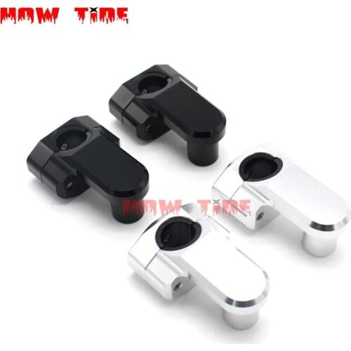 Anodized 2 Inch Pivoting Motorcycle Handlebar Riser For 7/8" 22mm fat handleBars Clamp Universal