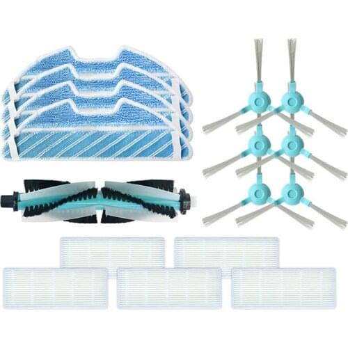 Sweeping Robot Side Brushes HEPA Filters Cleaning Mop Pads for Cecotec Conga 1290 1390 Robotic Vacuum Cleaner Main Roller Brush