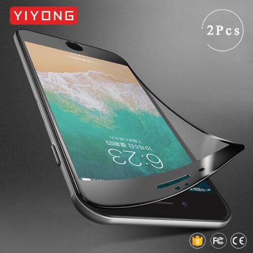 YIYONG 3D Curved Soft Edge Glass For iPhone 6 6s 7 8 Plus x xr xs Max Tempered Glass Screen Protector For iPhone se 2020 iPhonex