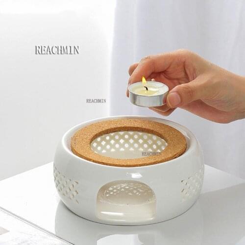 Borrey ceramic teapot holder base tea heater insulation base tea coffee tea heater water heater teaware heating base