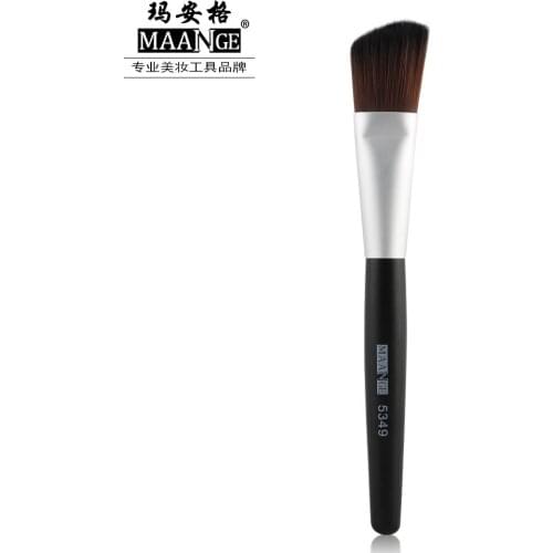 Single Oblique Head Foundation Brush Wooden Handle Makeup Brush Factory Direct Gift Set For Women Private Label Cosmetic Make Up