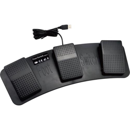 USB Triple Foot Pedal Control Switch Game Pad Keyboard Mouse for Computer PC Laptop