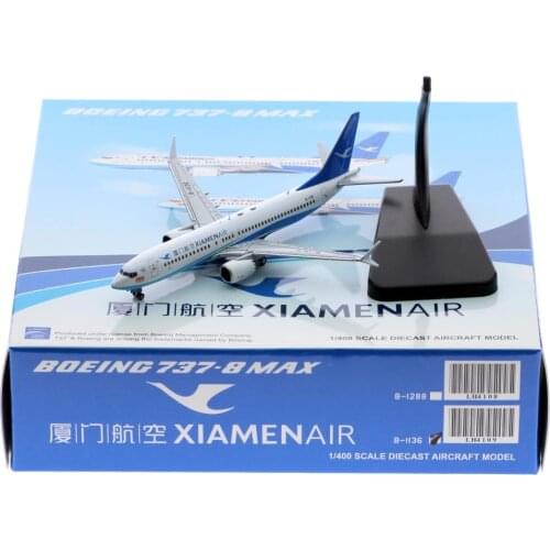 1:400 Alloy Collectible Plane JC Wings LH4109 Xiamen Airlines "2000TH Boeing Aircraft for China" 737-8Max Diecast Model B-1136