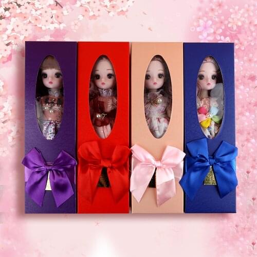 30CM Bjd Doll Summer Dress 18 Movable Joints Dolls With Gift Box Make up DIY Bjd Doll Best Gifts For Girl Flower Dress BJD Toy