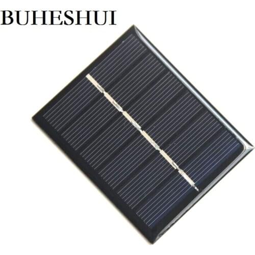 BUHESHUI Mini Solar Panel New 0.6W 3V Solar Cells Photovoltaic panels Module Sun Power battery charger DIY Toy Panel 65*70MM