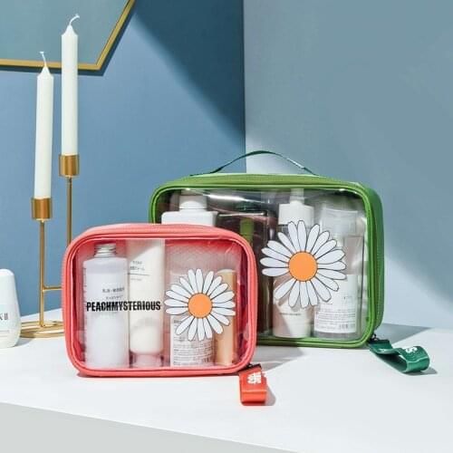 Fashion lady cosmetic box pvc cute cosmetic bag beauty storage bag travel bag cosmetic bag portable female storage makeup box