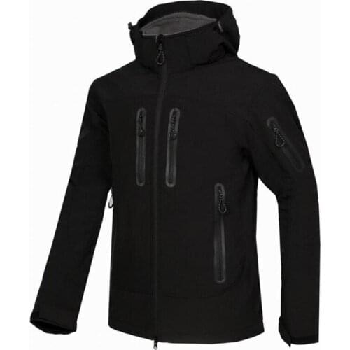 Men Outdoor Spring Autumn Waterproof Jacket Breathable Fleece Hiking Clothing Windproof Trekking Riding Hooded Coat Clothes