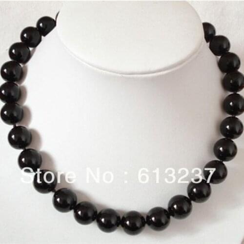 New Fashion natural black 10mm carnelian Onyx agat Romantic round beads diy beautiful Necklace making jewelry 18'' MY3345