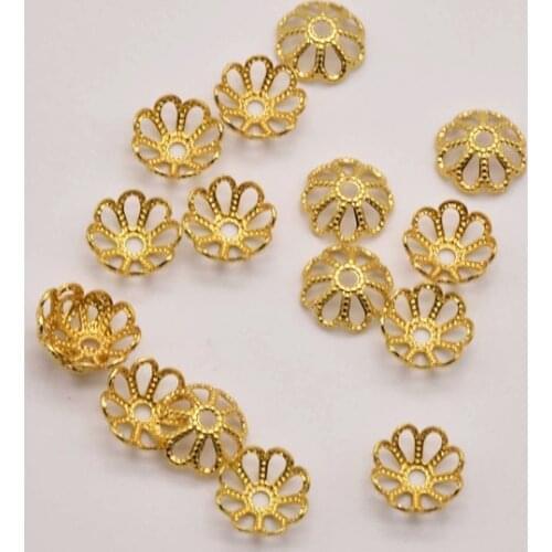 50 Pcs/Lot 8mm 18K Brass Gold Plated Hollow Torus Earring Fingdings Handmade For Diy Jewelry Making Accessories Supplies JA0214