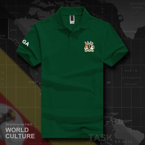 Republic of Uganda UGA polo shirts men short sleeve white brands printed for country 2018 cotton nation emblem new fashion