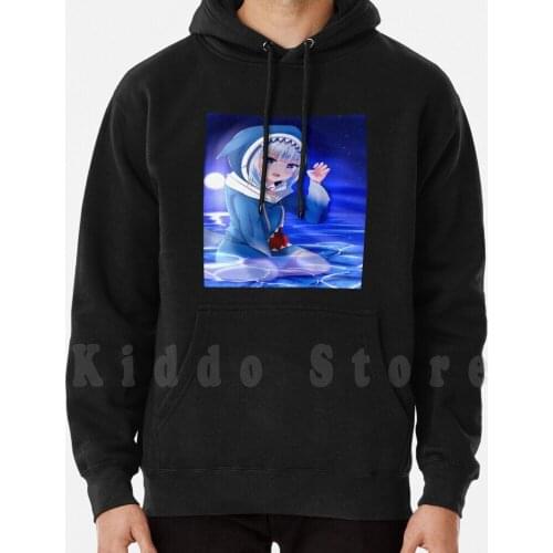 Gawr Gura hoodies long sleeve Gawr Gura Gawr Gura Gawrgura Gawrt Hololive Holomyth Holoen English En Vtuber