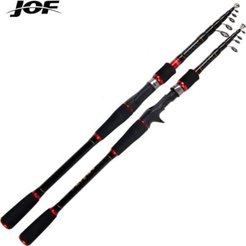JOF Fishing Rod 1.8M 2.1M 2.4M 2.7M Telescopic Fishing Rod Spinning Rod Casting Rod Fishing Accessories Sea Carp Fishing