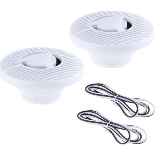 6.5" 120W Marine Boat Car Waterproof Full Range Audio Speakers White