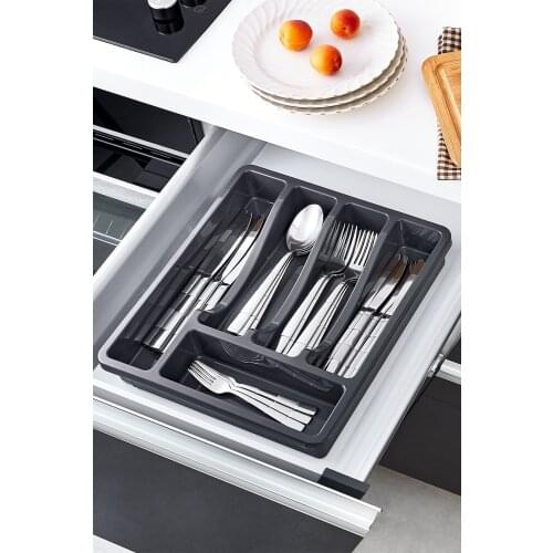 Extensible Drawers inside Spoon Holder Kitchen regulator fork drawer storage box tray cutlery spoon divider container kitchen