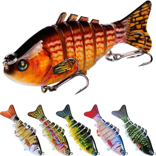 1PCS 12G/14G/20G Minnow 6 Section Fishing Lures Sinking Artificial Hard Baits Crankbait Japan Wobblers Swimbait Fishing Tackle